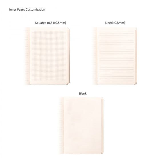 BND700 Small Leather soft cover STITCHED Notebook