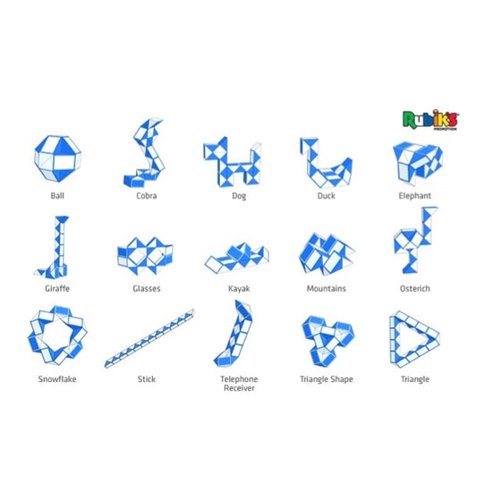 Rubik's Twist-a-Snake Combinations