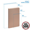 Medium Kraft notebook Hard Cover Eco Friendly