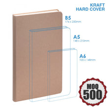  BND725 Kraft Hard cover, Large, Large Custom Notebook Custom notebook Supplier Philippines