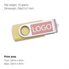 Custom logo printing Wood USB Flash drive
