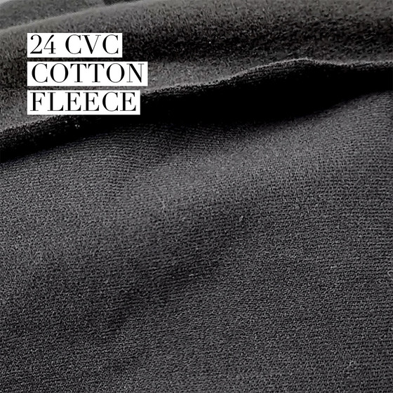 24 CVC Cotton Fleece Fabric