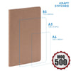 Large Kraft notebook Stitched Corporate Gifts