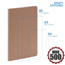  Large Kraft notebook Stitched Corporate Gifts