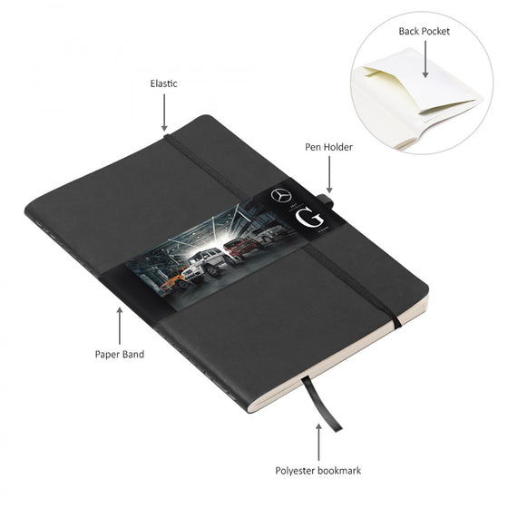 BND700 Small Leather soft cover STITCHED Notebook