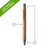 BND188 Par Bamboo Wood Ball Pen